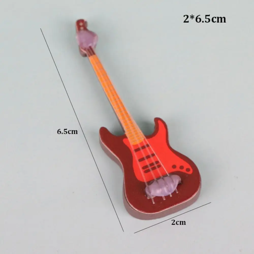 High Quality Mini 1/12 Dollhouse Guitar Plastic Multistyles Miniature Decorative Props Music Scenes Guitar Pick Storage Box