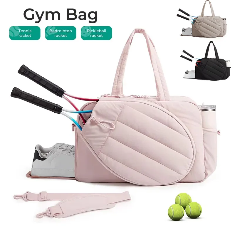 

Tennis Rackets Bag Gym Bag for Women Outdoor Travel Sports Training Shoulder Bags Badminton Paddle Handbag Winter Duffel Tote