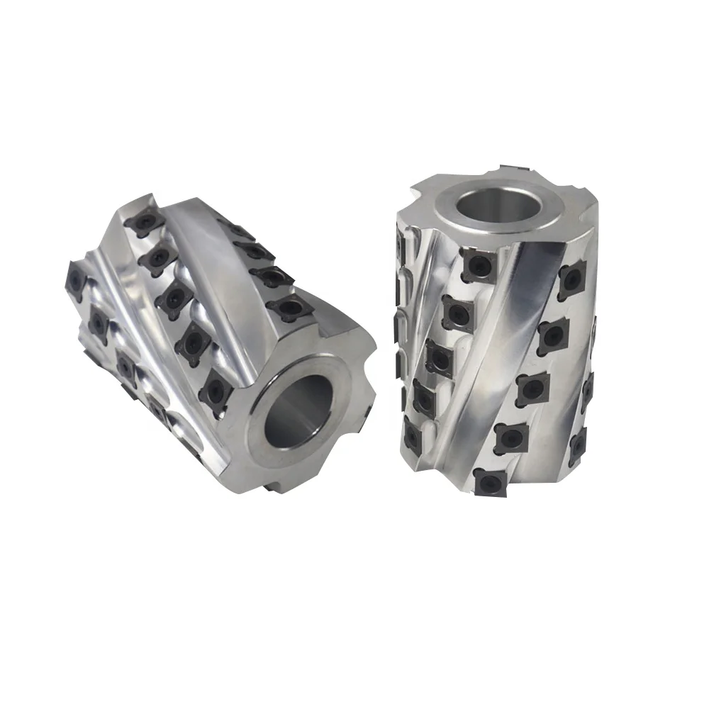 customize woodworking carbide insert spiral cutterhead for moulder edge banding machine milling cutter head