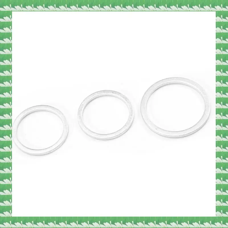 

ONCE 450Pcs Aluminum Gasket Aluminum Flat Washer Aluminum Sealing Ring Combination