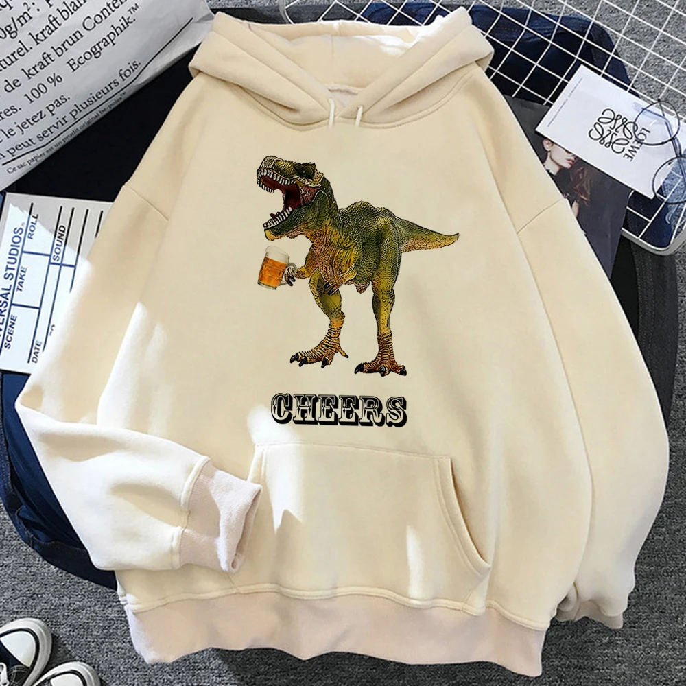 

Dinosaur Beer hoodies women anime vintage sweat y2k y2k aesthetic tracksuit hoddies women harajuku sweater