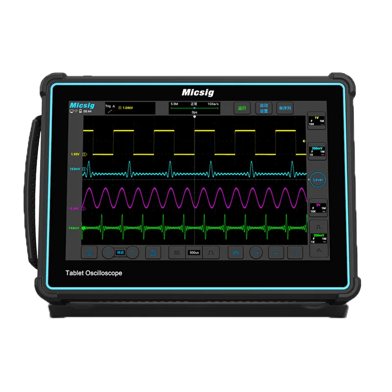 Tablet Digital Oscilloscope 4 Channels 200MHz 2GSa/S High Performance Multi-function 10.1