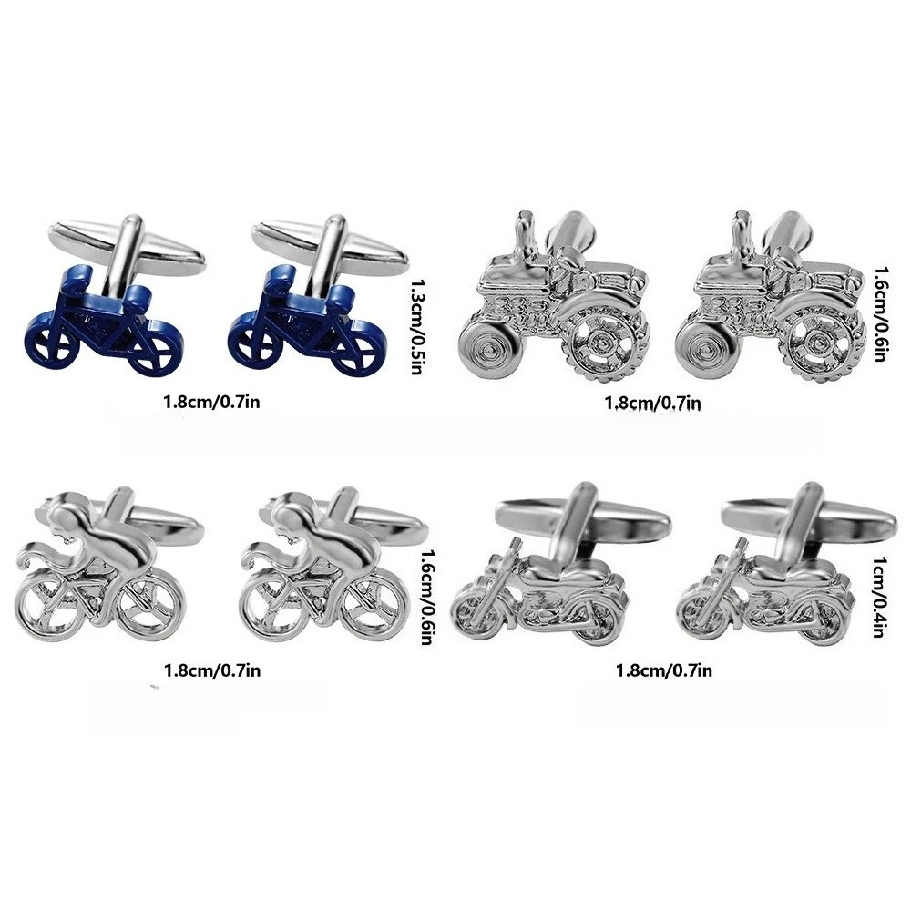 Creative Transportation Series Cufflinks Business Casual Formal Accessories Motorcycle Sleeve Buckle Alloy Versatile