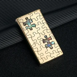 ZORRO Retro Lift Kerosene Lighter Original Copper Engraved Color Shell Butterfly Puzzle Unusual Men's Gadgets with Box