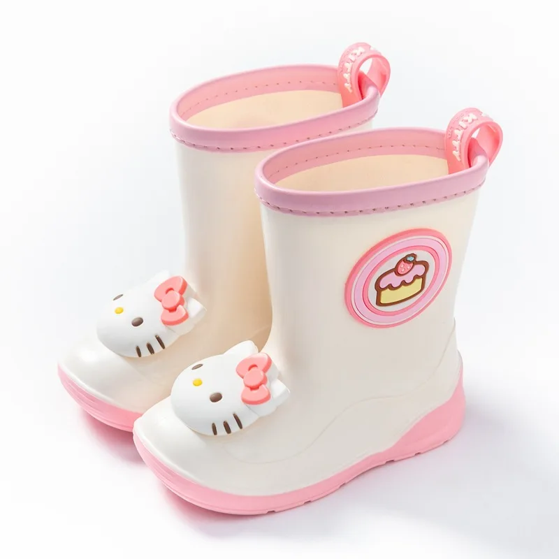 Kawaii Sanrio My Melody Kuromi Hello Kitty Cute Cartoon Child Rain Boots Men and Women Kindergarten Water Shoes Festival Gift