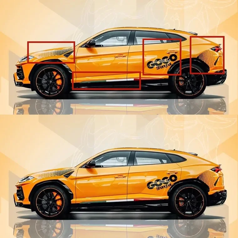 New car sticker FOR Lamborghini Urus body exterior decoration Fashion sports car decal film accessories
