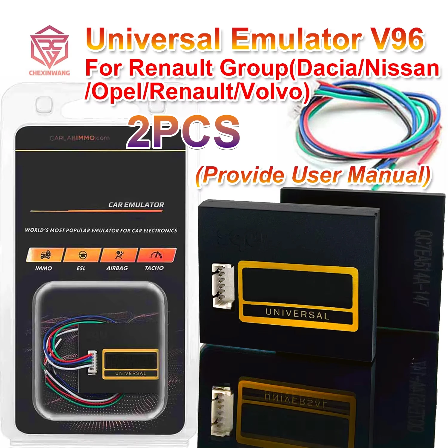 For Renault Group Universal V96 Pro Car Emulator Immobiliser/ESL/ELV/Airbag/Tacho EDC17 EDC16 EDC15 EDC15VM+ 2.x EDCMS 6.3
