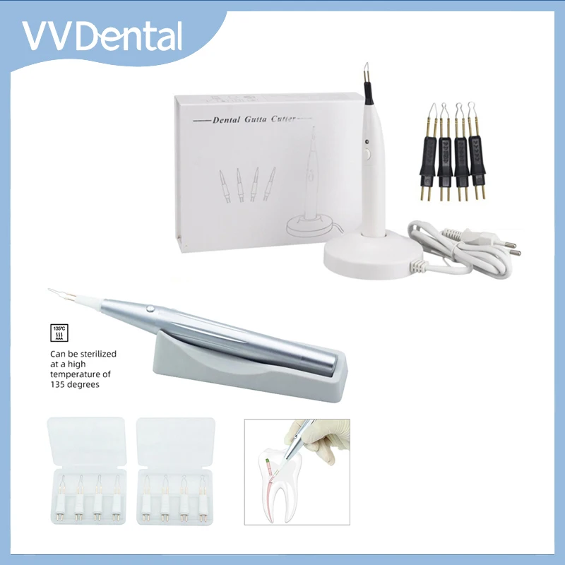 

VVDental Gutta Percha Cutter Endo Gutta Teeth Dissolved Breaker Cutter Cutta Percha Cutting Heating System Dentist Tools