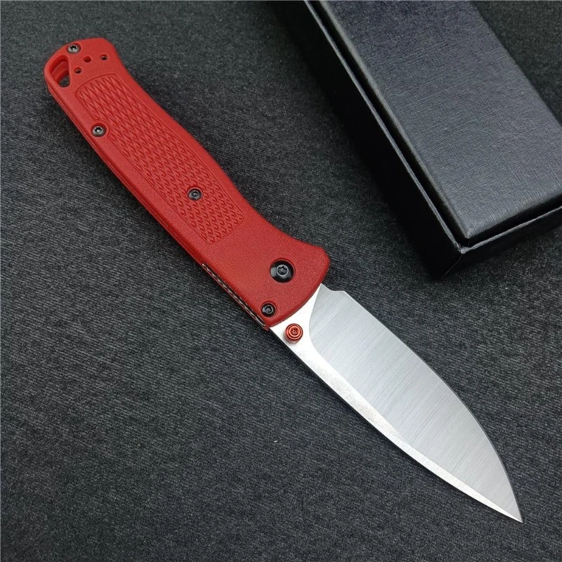 Folding Pocket Knife 535 Bugout 440C Steel Blade Nylon Fiber Handle Outdoor Tool Camping Portable High Hardness Sharpness