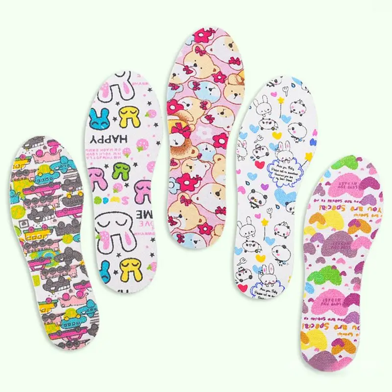 Cartoon DIY Cutting Insoles Kids Shoe Insole Children Breathable Pads Inserts Dropship