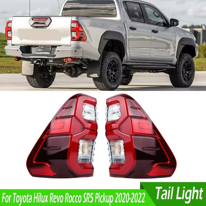 

815500K430 815600K430 LED Car Tail Lamp Tail Light Taillights With Wire Harness For Toyota Hilux Revo Rocco SR5 Pickup 2020-2022