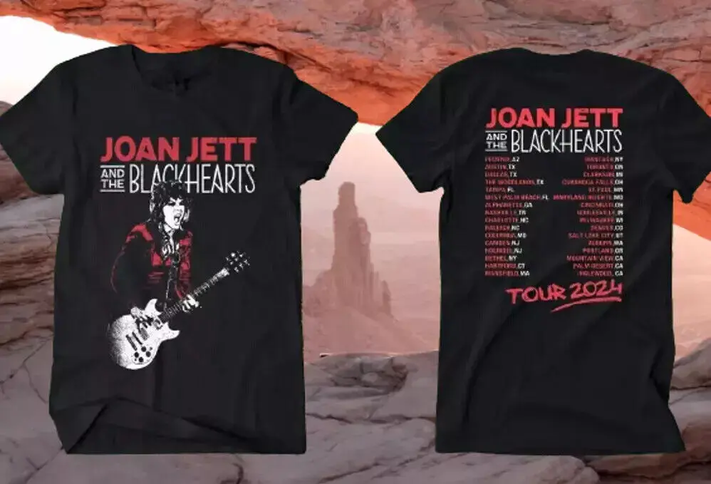 

joan jett and the blackhearts tour 2024 t-shirt