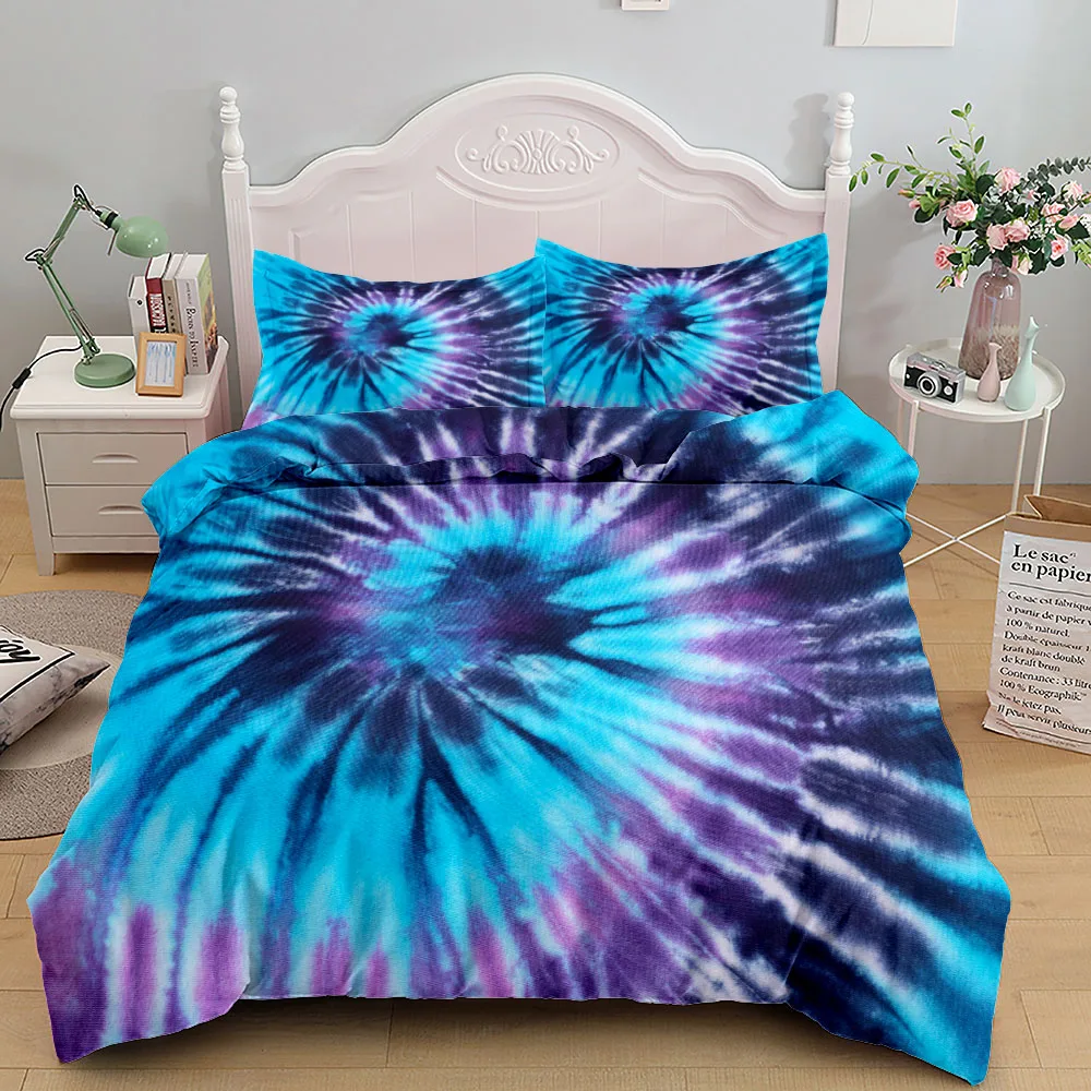 

3D Tye Dye Art Fashion Duvet Cover Set King Queen Double Full Twin Single Size Bed Linen Set