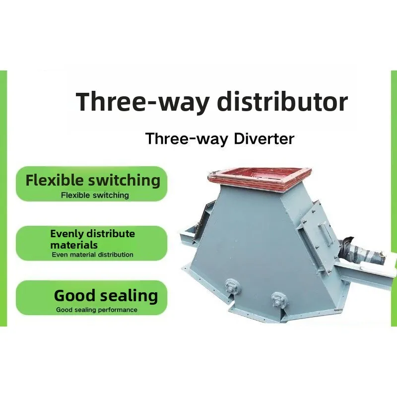 Three-way feeder, electric pneumatic control, smooth operation