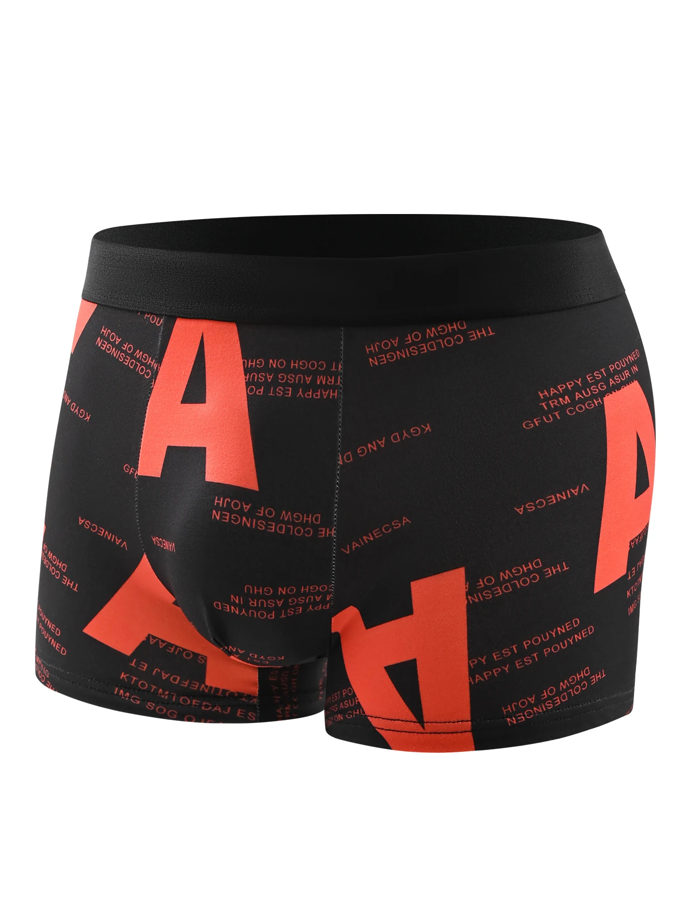 4-Piece Men's Fashion Printed Underwear Breathable Crotch Boxers For Teenagers Comfortable Plus Size High quality Underwear image 5