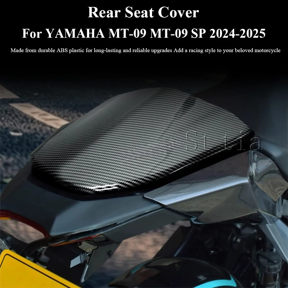 Para YAMAHA MT-09 SP MT09 cubierta de asiento trasero de pasajero carenado capó de asiento fibra de carbono mt09 sp 2024 2025 nuevos accesorios de motocicleta