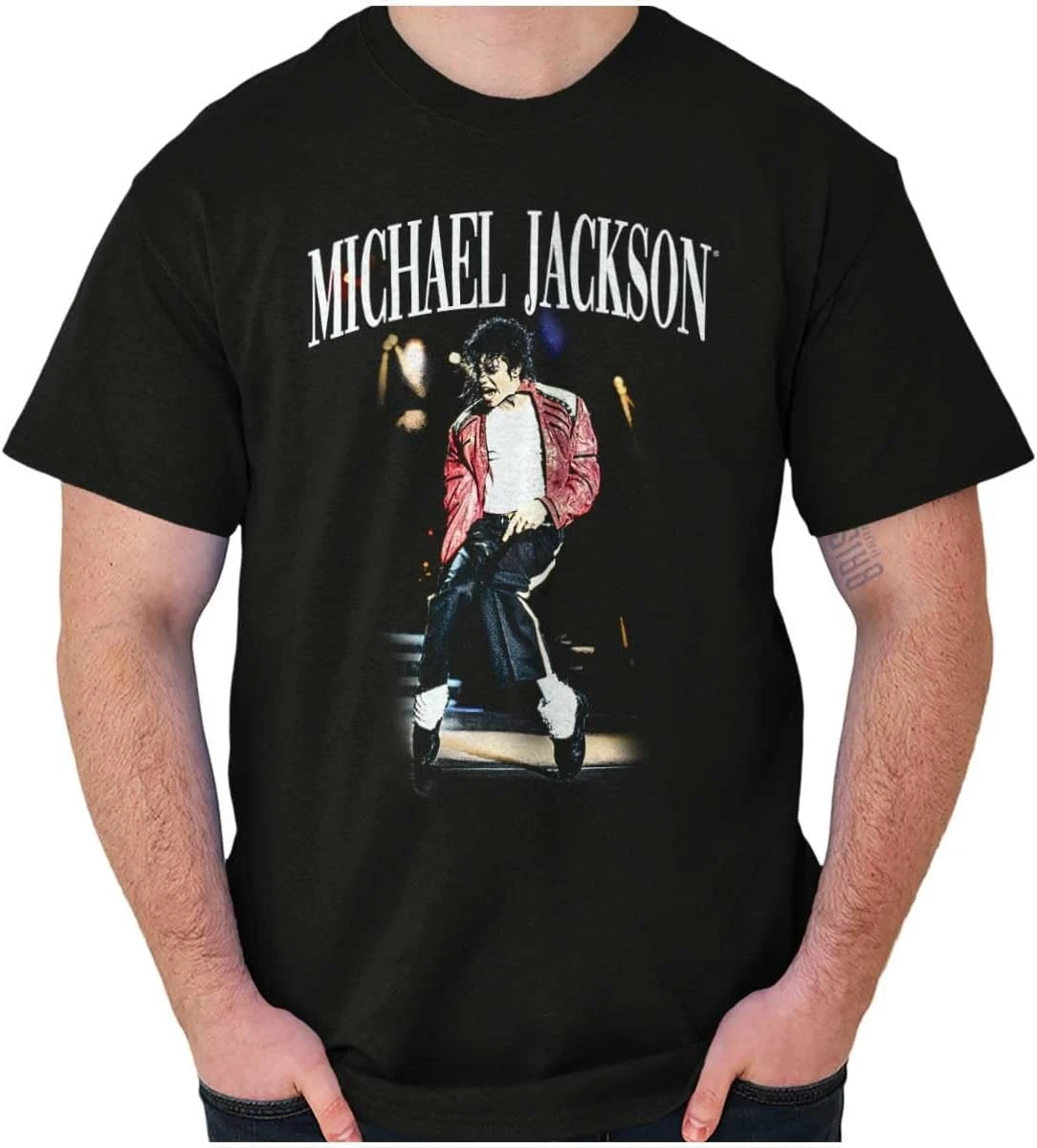 

Michael Jackson Thriller Toe Stand Graphic design-100% cotton summer O-neck short sleeve casual printed men's T-shirt.