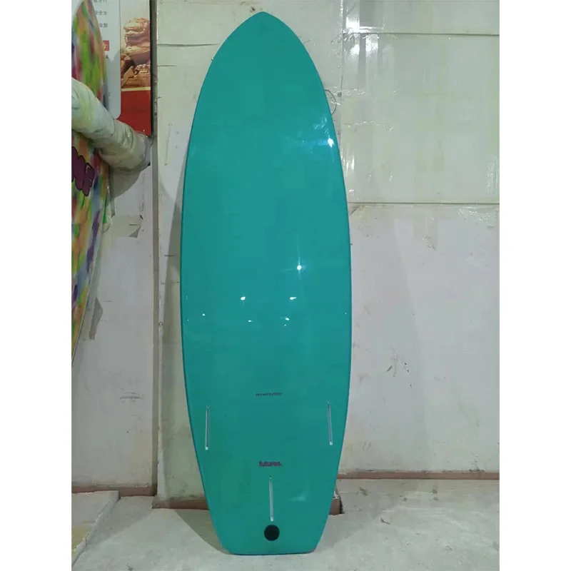 Unisex Heat Lamination Foam Shortboard XPE Soft Top and Colorful Slick HDPE Bottom Surfboard EPS Foam for Ocean Waters