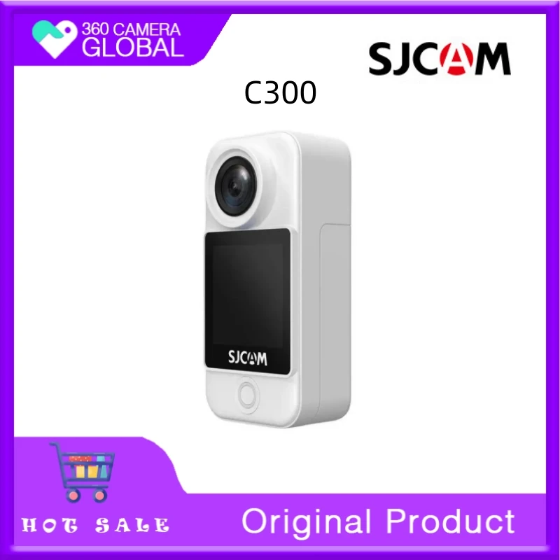 SJCAM C300 Action Camera con lunga durata della batteria 4K FHD Video EIS stabilizzazione corpo impermeabile 5G WiFi nuovo di zecca