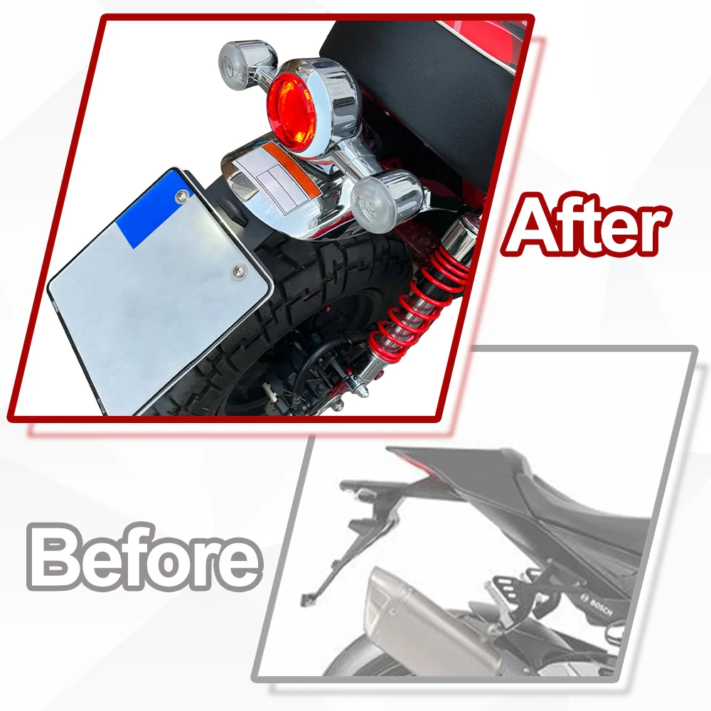 For HONDA MONKEY 125 2018 2019 2020 2021 2022 2023 2024-2026 Motorcycle License Plate Holder Bracket Tail Tidy Fender Eliminator view 6