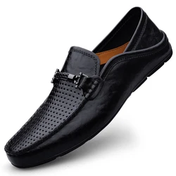 Slip On Leather Casual Shoes Men Loafers Spring Summer Big Size 48 49 Mocasines Hombre Loafer