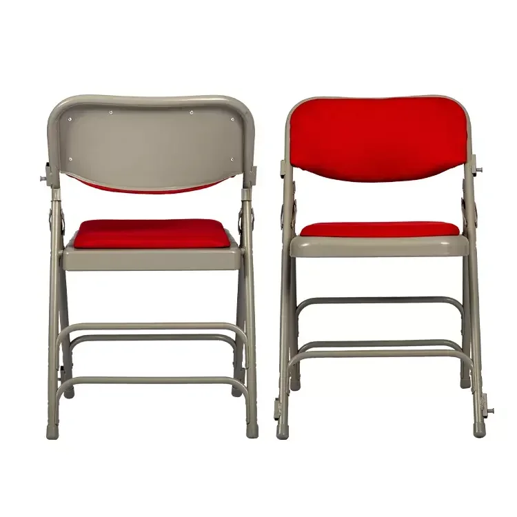 

For Study Meeting Lecture Chairs Folding Metal Iron Backrest Wedding Office Dining Chairs for Sale