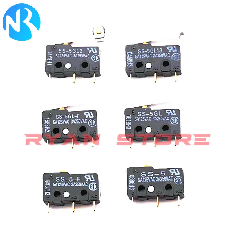 5PCS 100% New original Limit Micro Switch SS-5 SS 5GL 5GL2 5GL13 5GL-F 5GL2-F 5-F 10 SS-10GL 10GL2 10GL13 01 01GL 01GL2 01GL13