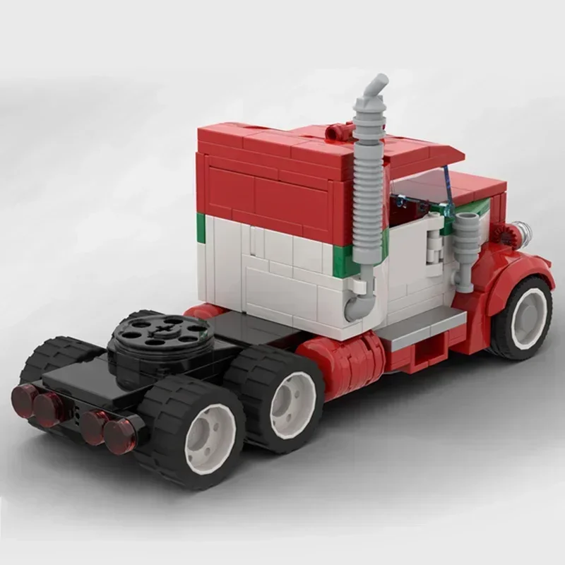 City Car Model Moc Building Bricks Octan Tractor Tanker Trailer Technology Modular Blocks Gifts Christmas Toys DIY Sets Assembly