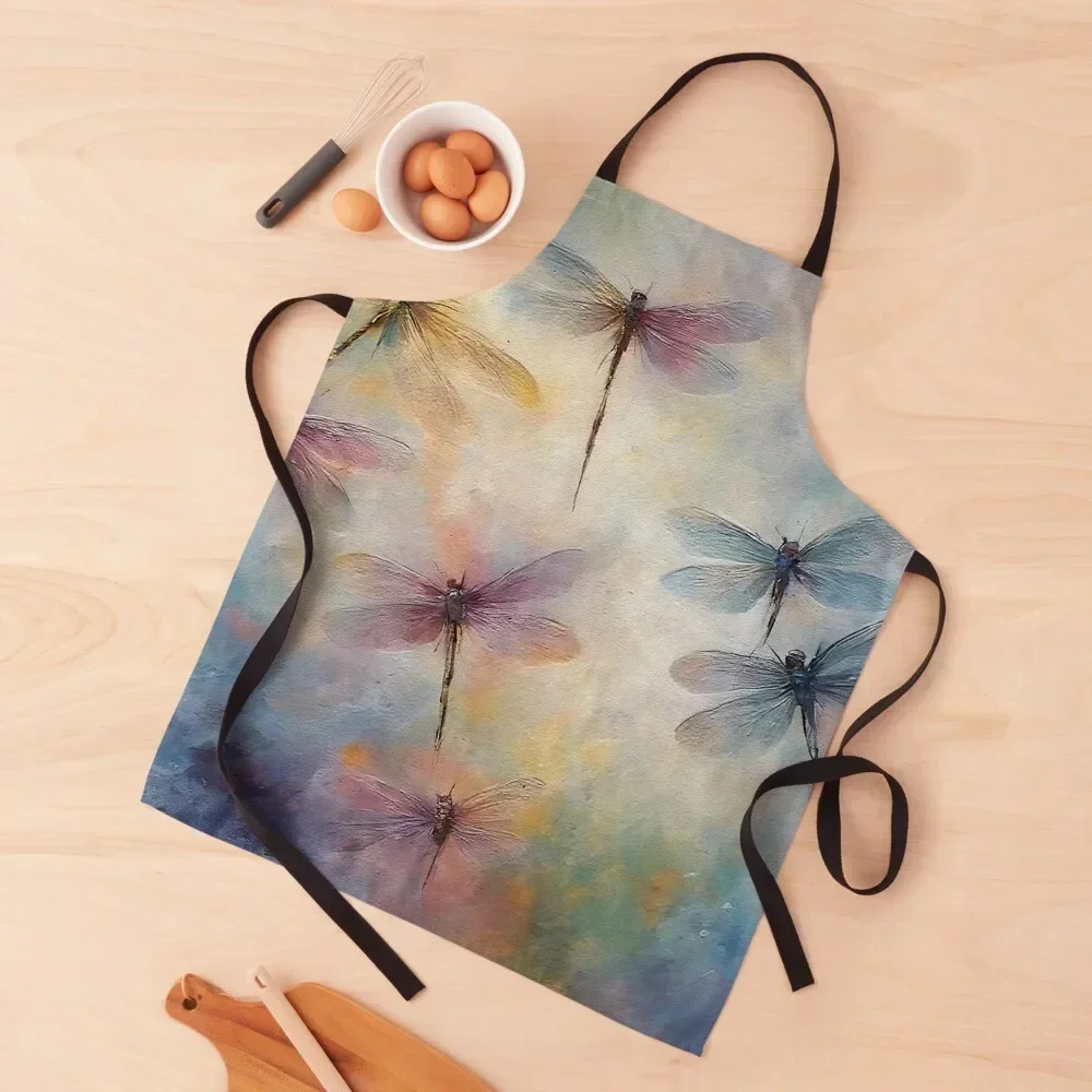 

Color Splash Dragonflies Apron Kitchen New 2022 Year Kitchen Things Utensils For Kitchen professional hairdressing Apron