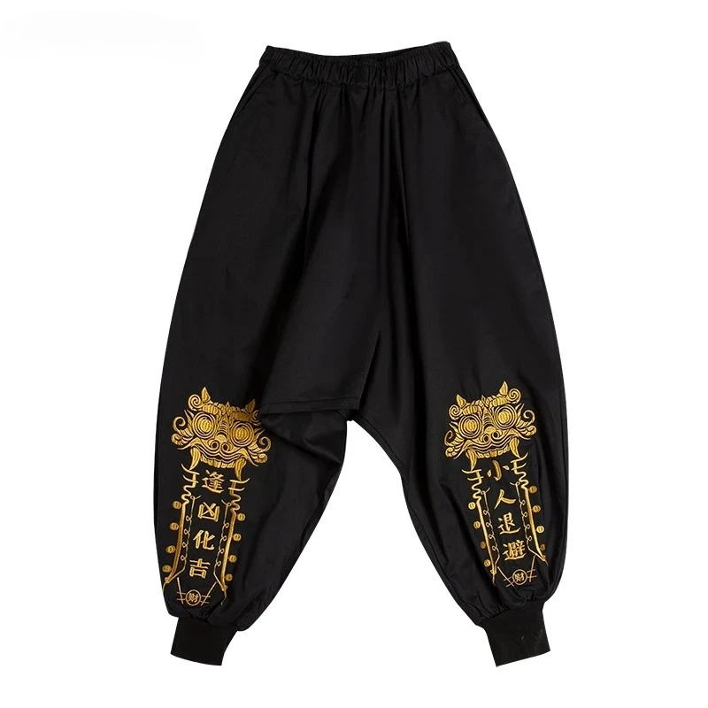 2023 Shaolin Monk Kung Fu Martial Arts Pants Wushu Bloomers Buddha Buddhist Zen Lay Meditation Trousers Kung Fu Running Pants