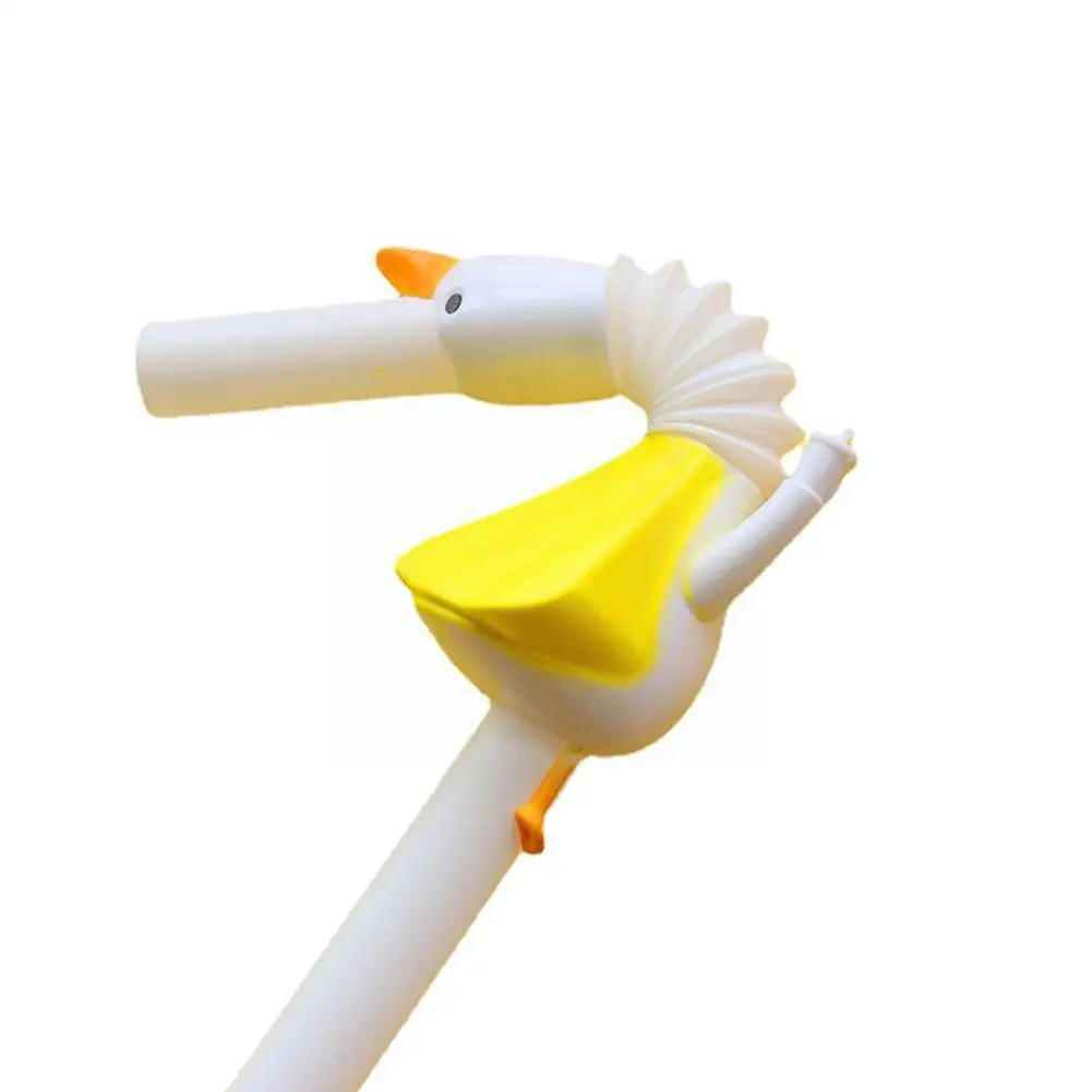 Kid Adults Reusable Drinking Goose- Straws White Fun Style Eco-Friendly Plastic Animal Non-Toxic Safe Straw Grade Y8Q2