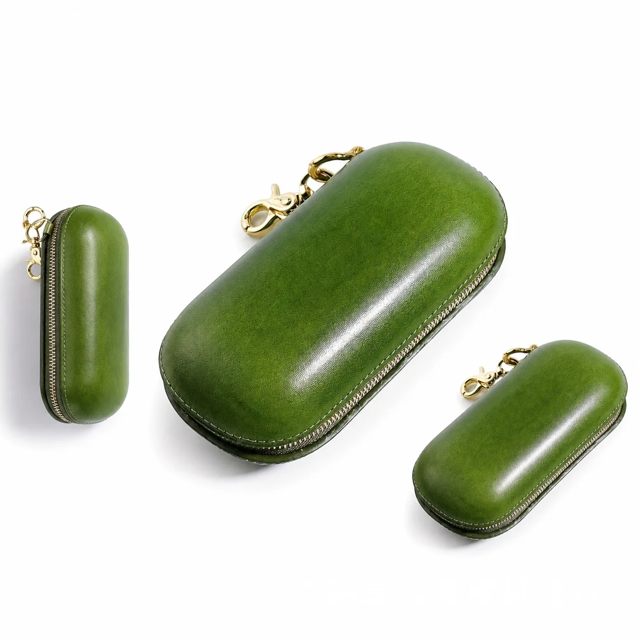 Vintage Pumpkin Bell Pendant Enamel Lucky Charm Keychain Chinese Style Mini Ghau Box Car Key Bag Hanging Ornament Gift