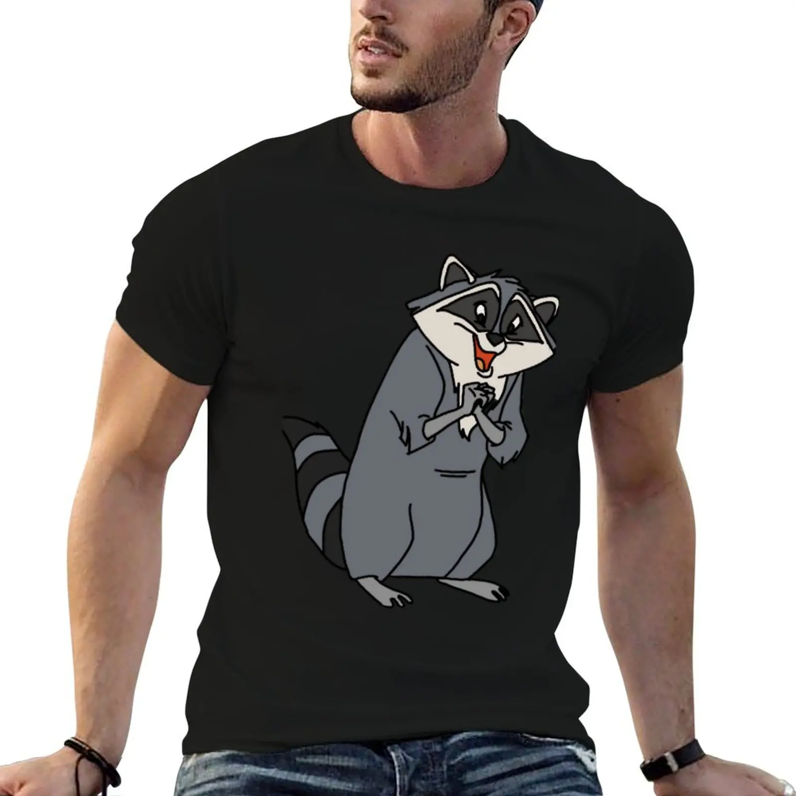 Meeko Raccoon T-Shirt Long Lasting Casual T-Shirt