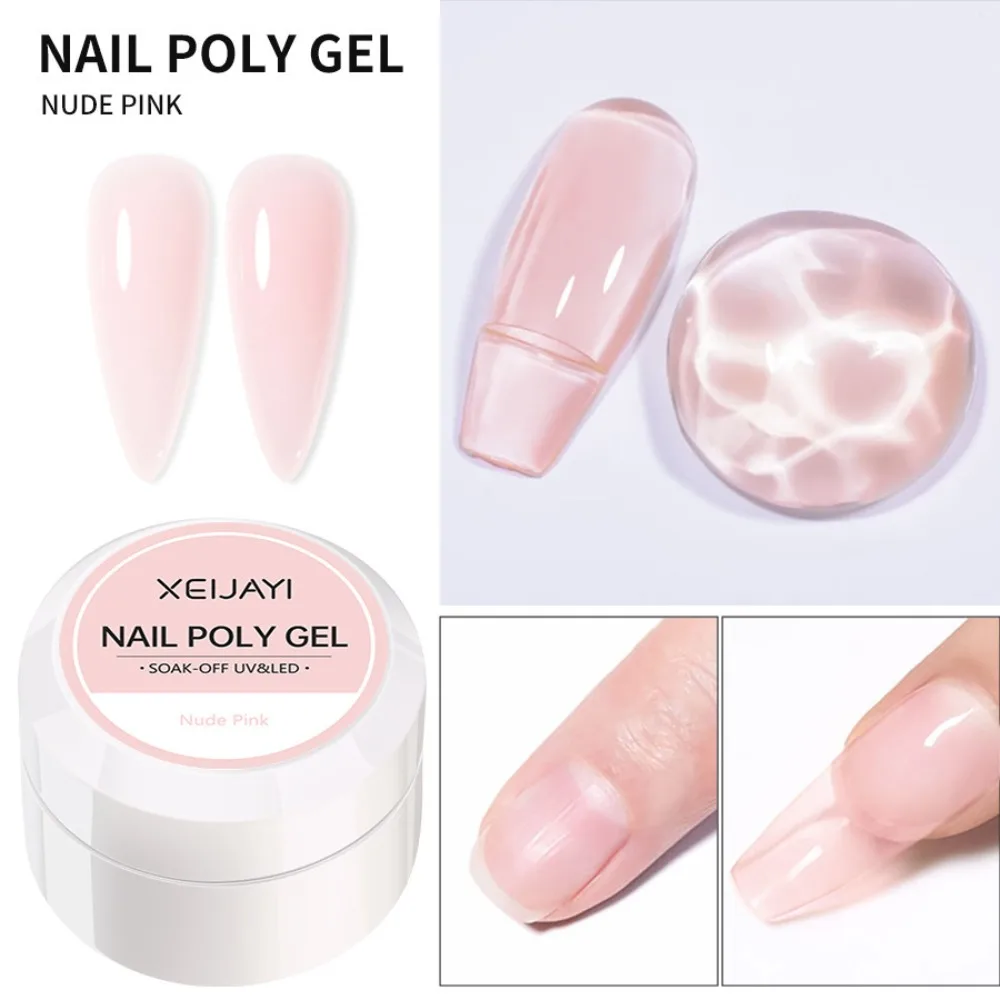 Fashion 15ml Extension Nail Gel Self Leveling Finger Nails Hard Gel Construction Gel Soak Off Jelly Nail Gel Nail Salons