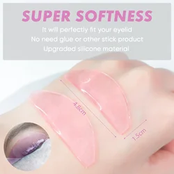Libeauty 1 Pair Lash Softening Pads Silicone Eyelash Perm Pads Lashes Rods Shield Lifting Eyelash Accessories Makeup Tools