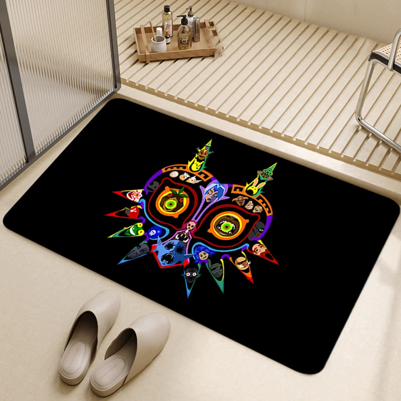 Felpudo de oración para pasillo, alfombras de pie para sala de estar, alfombra de baño, alfombrilla antideslizante para pasillo, decoración del hogar, alfombra de balcón de Zeldas