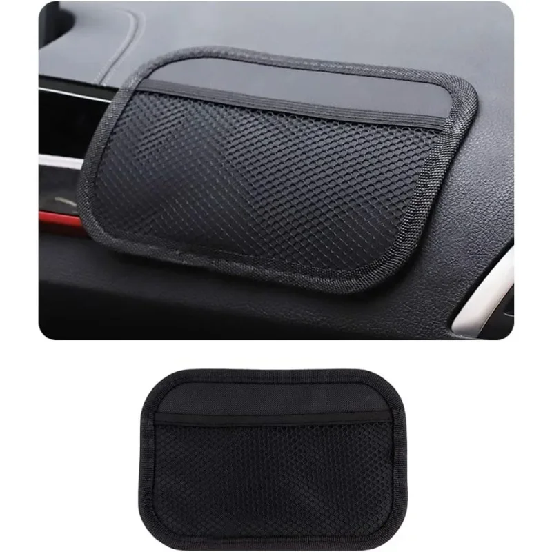 Organizador de bolsillo para coche, bolsa de almacenamiento Universal para teléfono móvil, red de malla extraíble, organizador para respaldo de