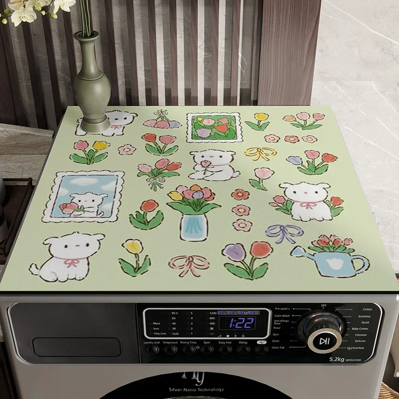 

Roller washing machine cover pad, non-slip sunscreen, refrigerator cover cloth, dust cover pad