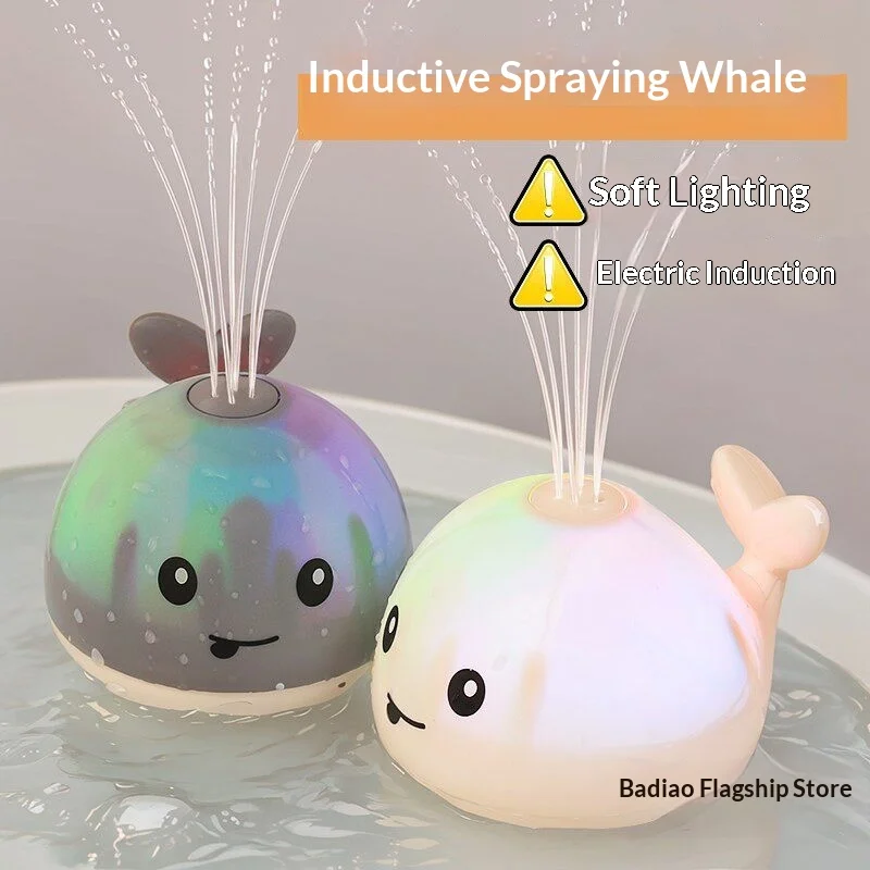 automatic-induction-spraying-whale-bath-toy-360-degree-rotation-battery-powered-bathtub-bathroom-swimming-pool-shower-play-toy
