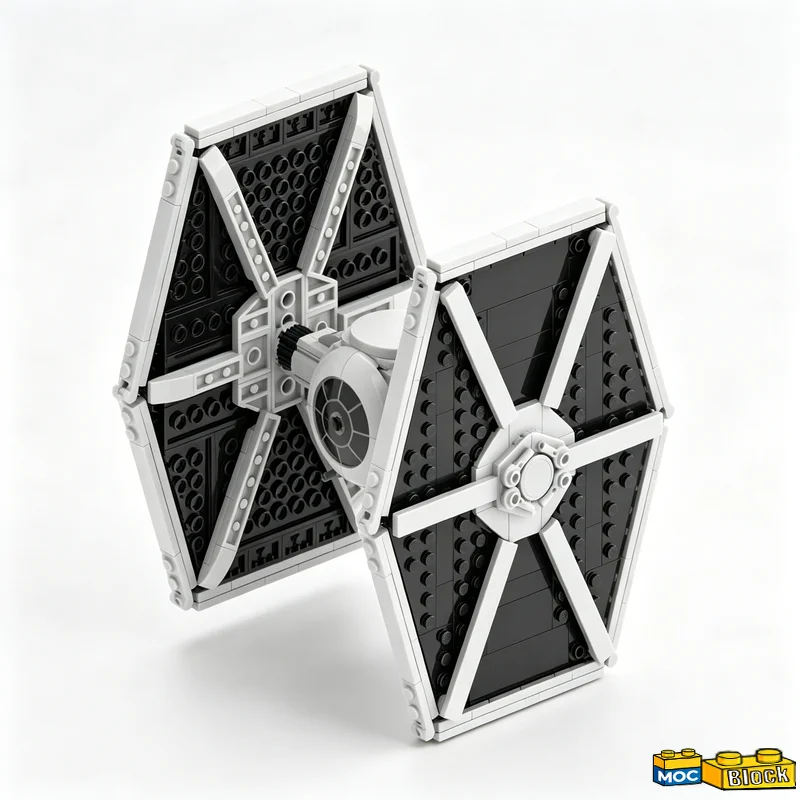 504 PCS Light Grey Tie Modify Style Warplane Model Custom Building Blocks DIY Assembly Educational Toy For Boys Birthday Gifts