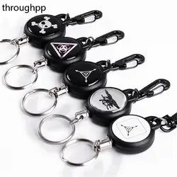 1 Pc Extendable Elastic Key Chain Steel Rope Badge Holder Key Chain Holder Burglar Tool