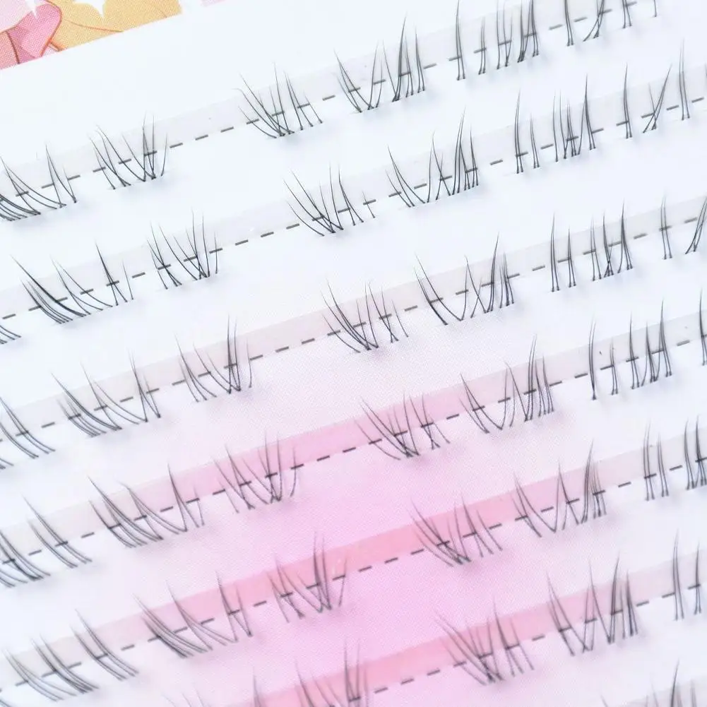 Faux-cils auto-adhésifs sans colle pour femmes, ailés, moelleux, naturels, épais, Manga, réutilisables, élargis, faciles à appliquer