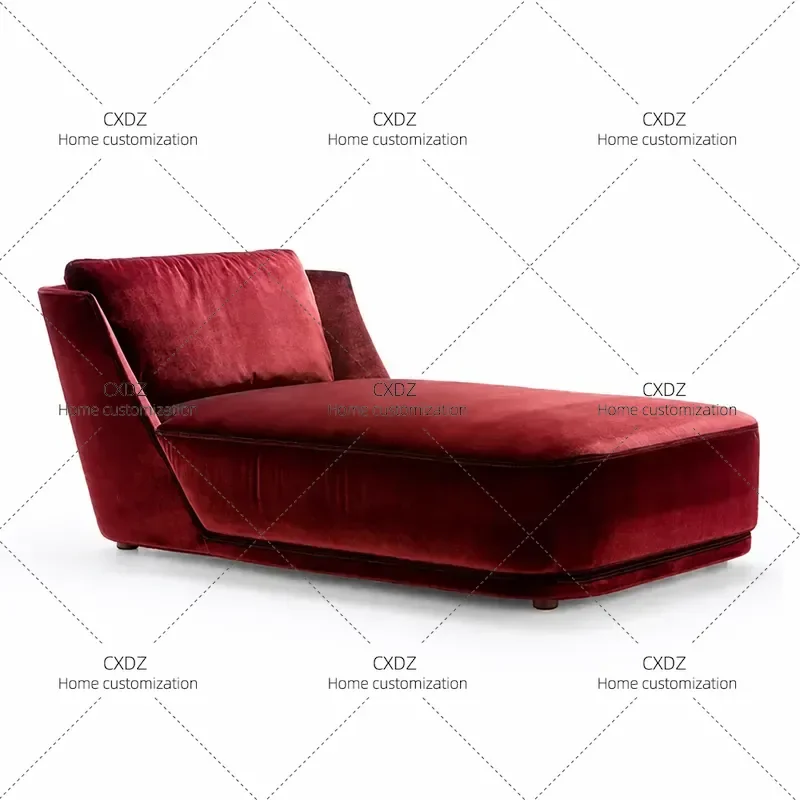 Nordic Simple Neoclassical Luxury Single Recliner for Living Room Bedroom Balcony Beauty Couch Lazy Chair