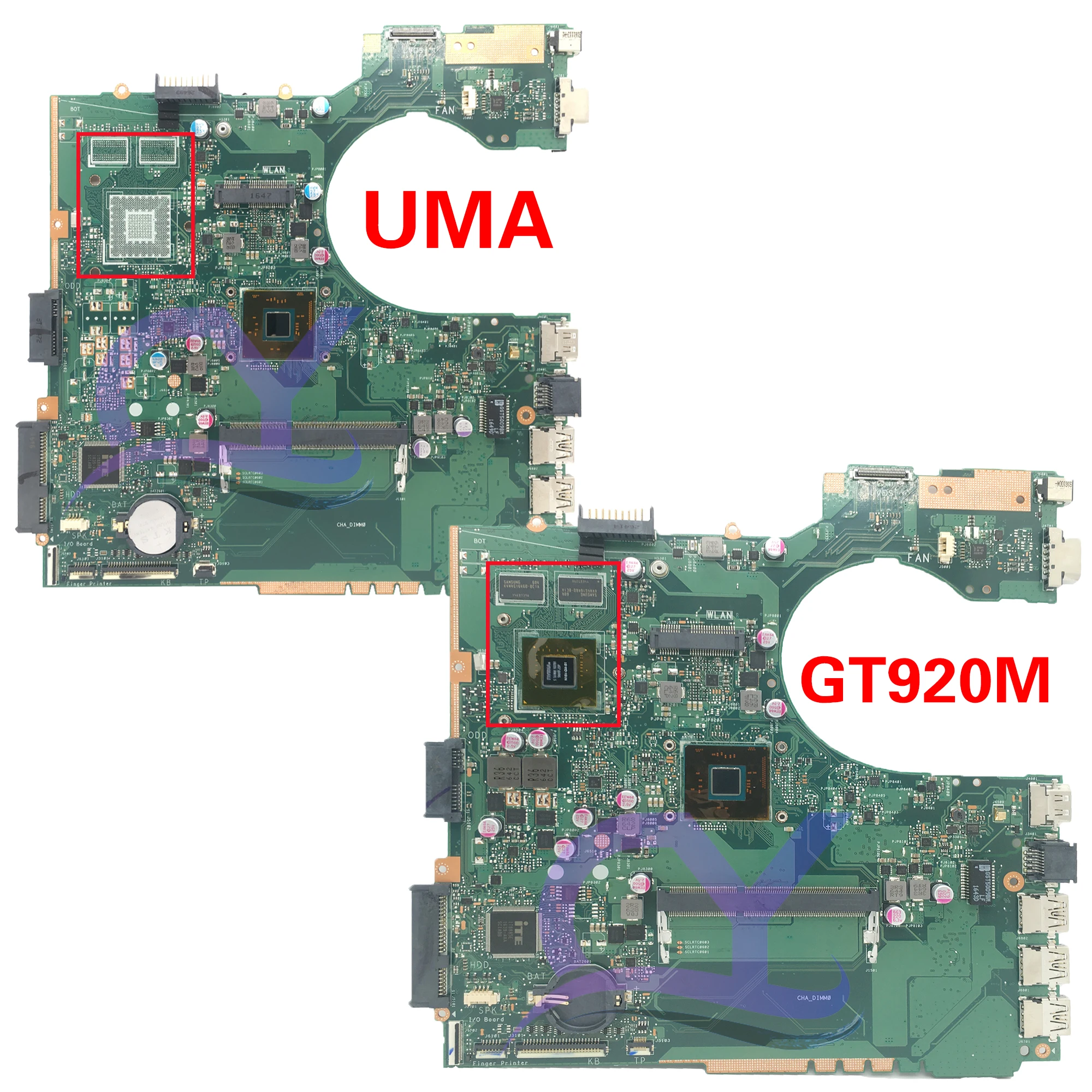 P452SA Laptop Motherboard For ASUS P452SJ P452S Mainboard With DDR3L N3050 N3060 N3160 N3700 UMA or GT920M/V2G 100% Working