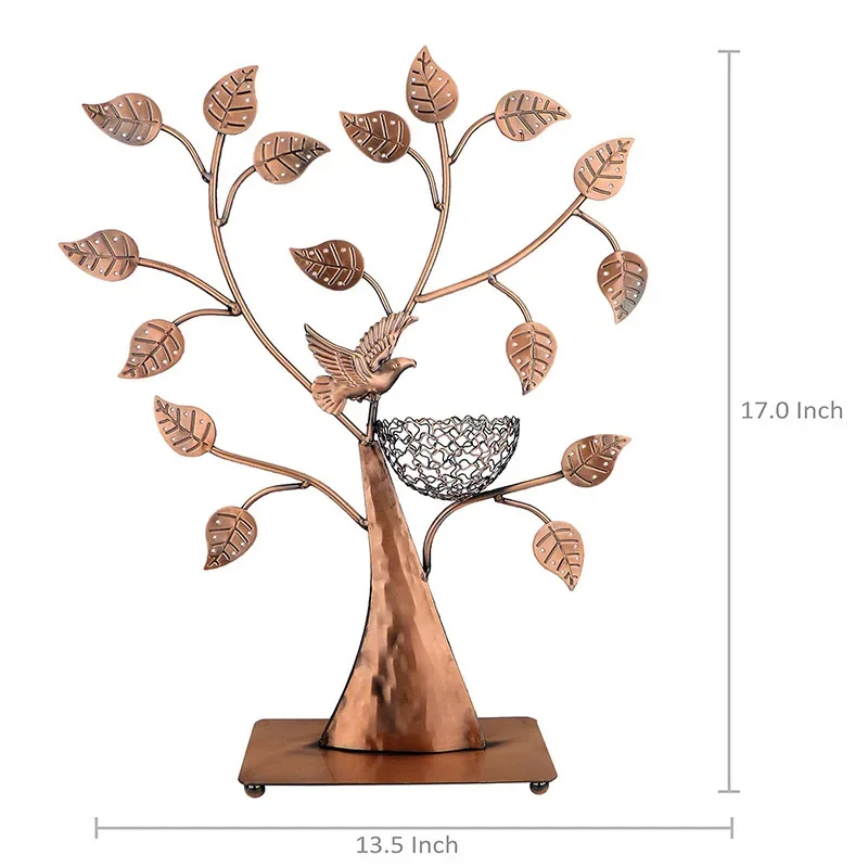 Single Leaf Bird's Nest Earring Rack Jewelry Display Shelf