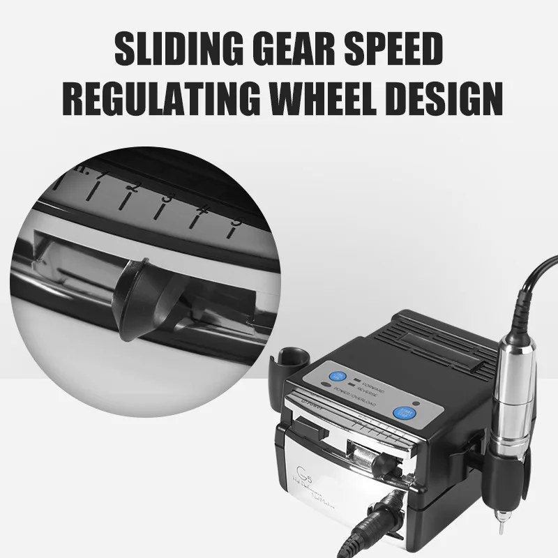 المهنية G5 آلة حفر الأظافر عالية السرعة محرك كهربائي صغري لتلميع الجل مانيكير درع إزالة معدات العناية بالأظافر #3