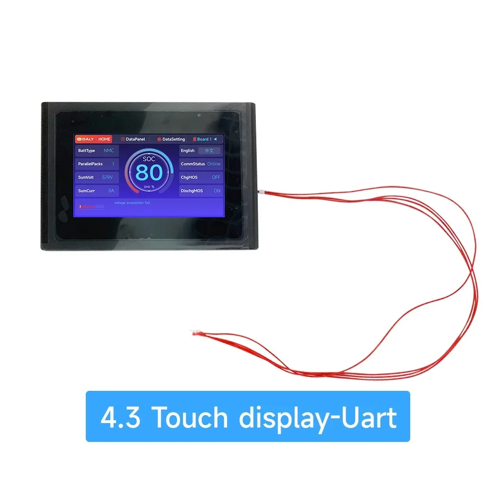 Zubehör für Daly BMS HKMS Neue Version Rot BMS Bluetooth WIFI Modul Touchscreen LCD Display Heizmodul GPS Kann Adapter