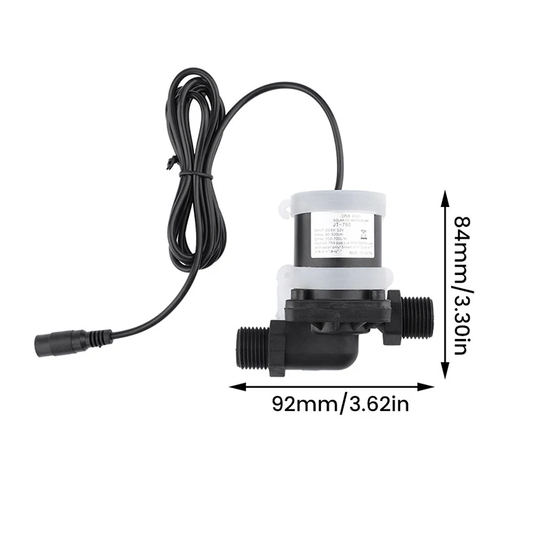 12V 24V DC Brushless Pump High-Head High-Flow Submersible Water Pump