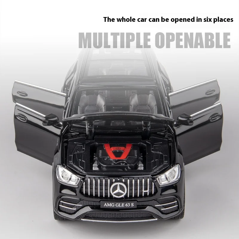 1:32 Mercedes Benz GLE 63s SUV Alloy Diecast Model Car Central