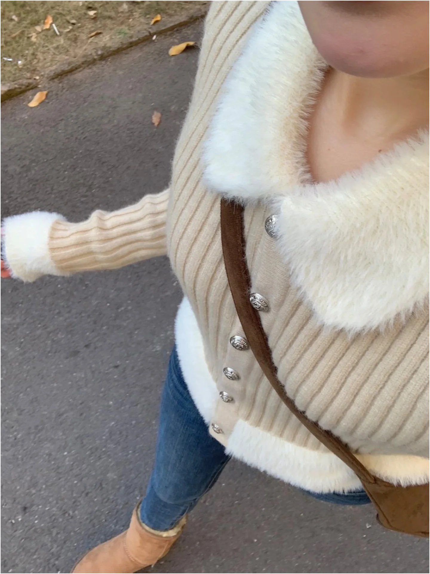 Women's Fce Lined Thiened Skinny Jeans Low Waist Distred Denim Pants Autumn Winter Faion Retro Pencil Jeans